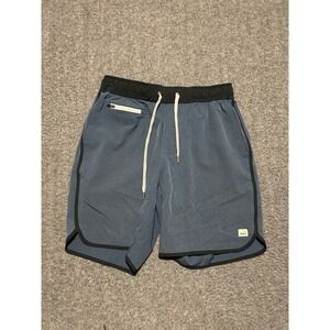 Vuori Banks Shorts Mens Small blue Unlined Drawstring Trim Athletic V330